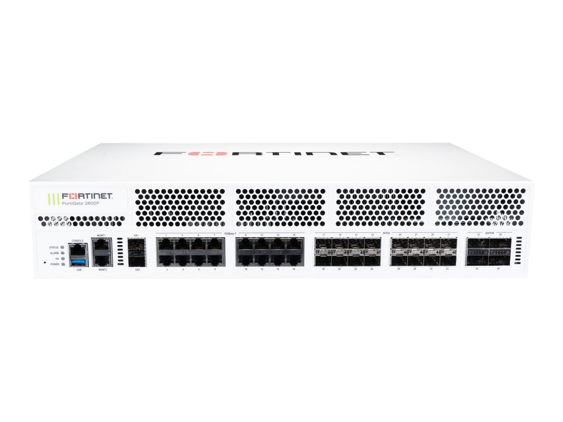 Fortinet FortiGate 2600F - security appliance - with 1 year FortiCare Premium Support + 1 year FortiGuard Enterprise