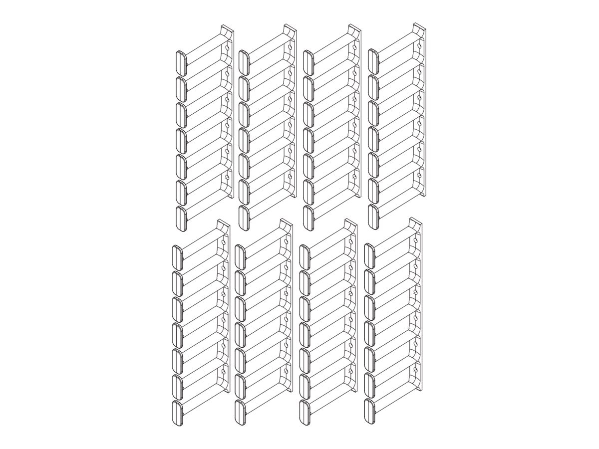 Great Lakes - rack cable management finger kit - 7U