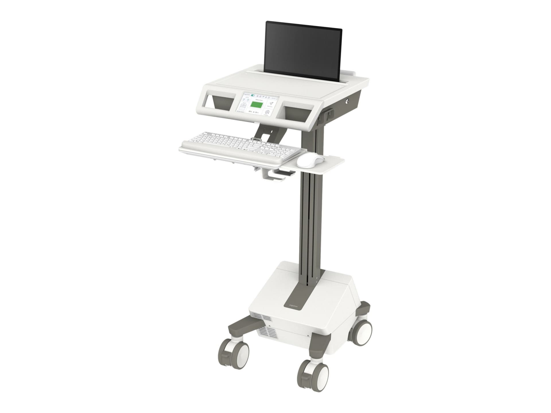 Ergotron Mosaic cart - Electric Lift - for notebook / keyboard / mouse - DC power, US/CA/MX - TAA Compliant