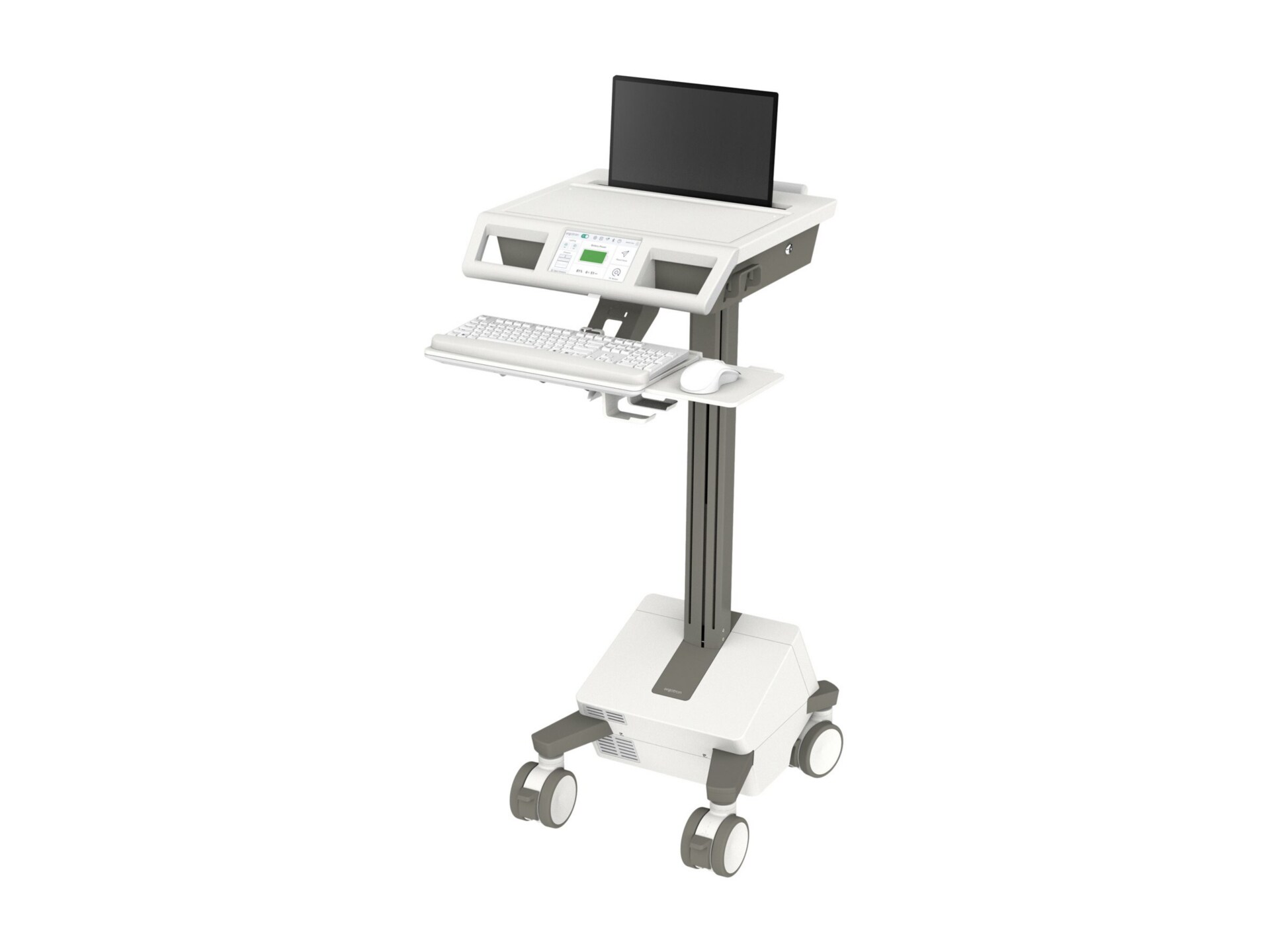 Ergotron Mosaic cart - Electric Lift - for notebook / keyboard / mouse - AC power, US/CA/MX