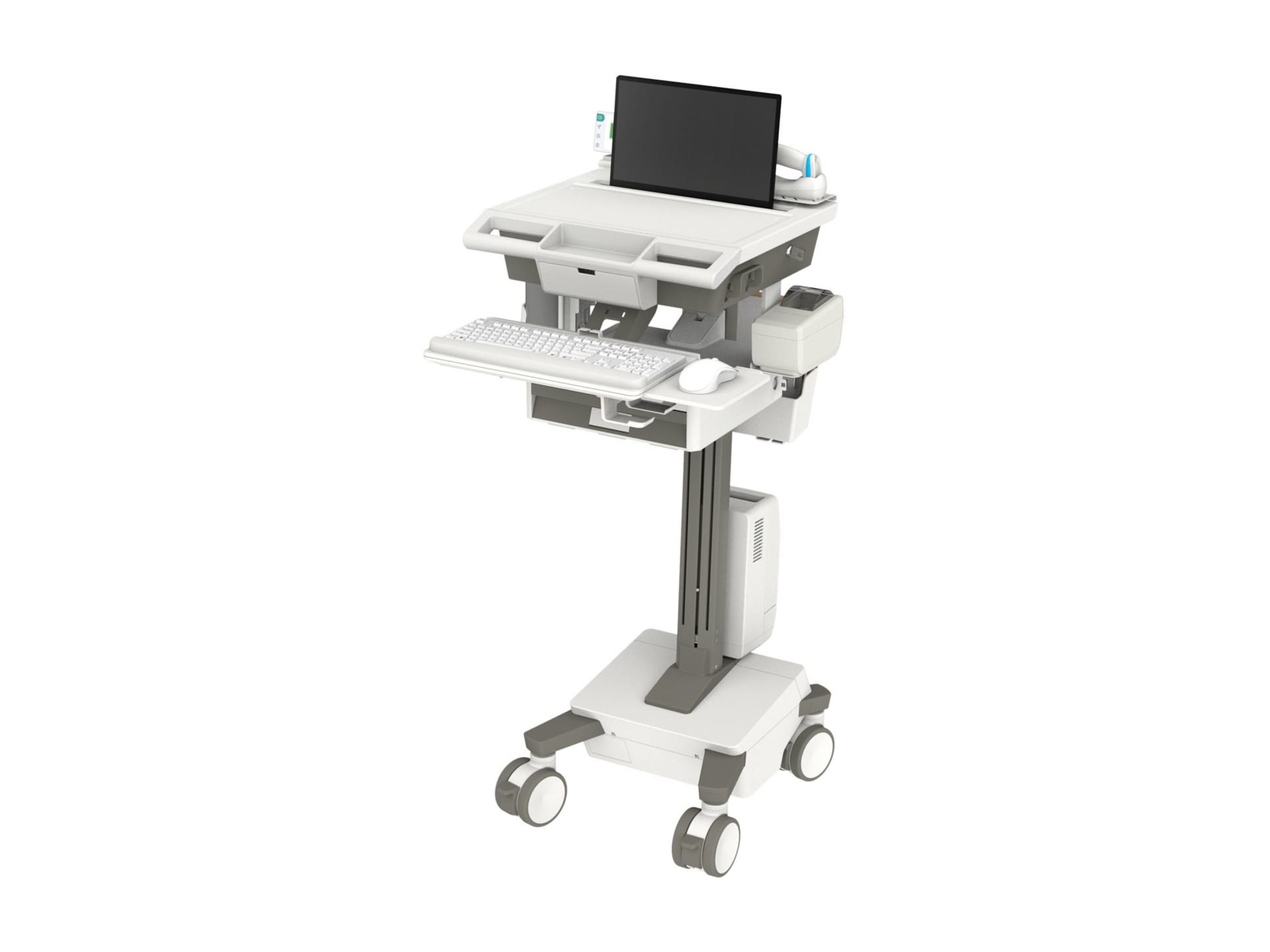 Ergotron Mosaic cart - Constant Force Technology - for notebook / keyboard / mouse / CPU - non-powered