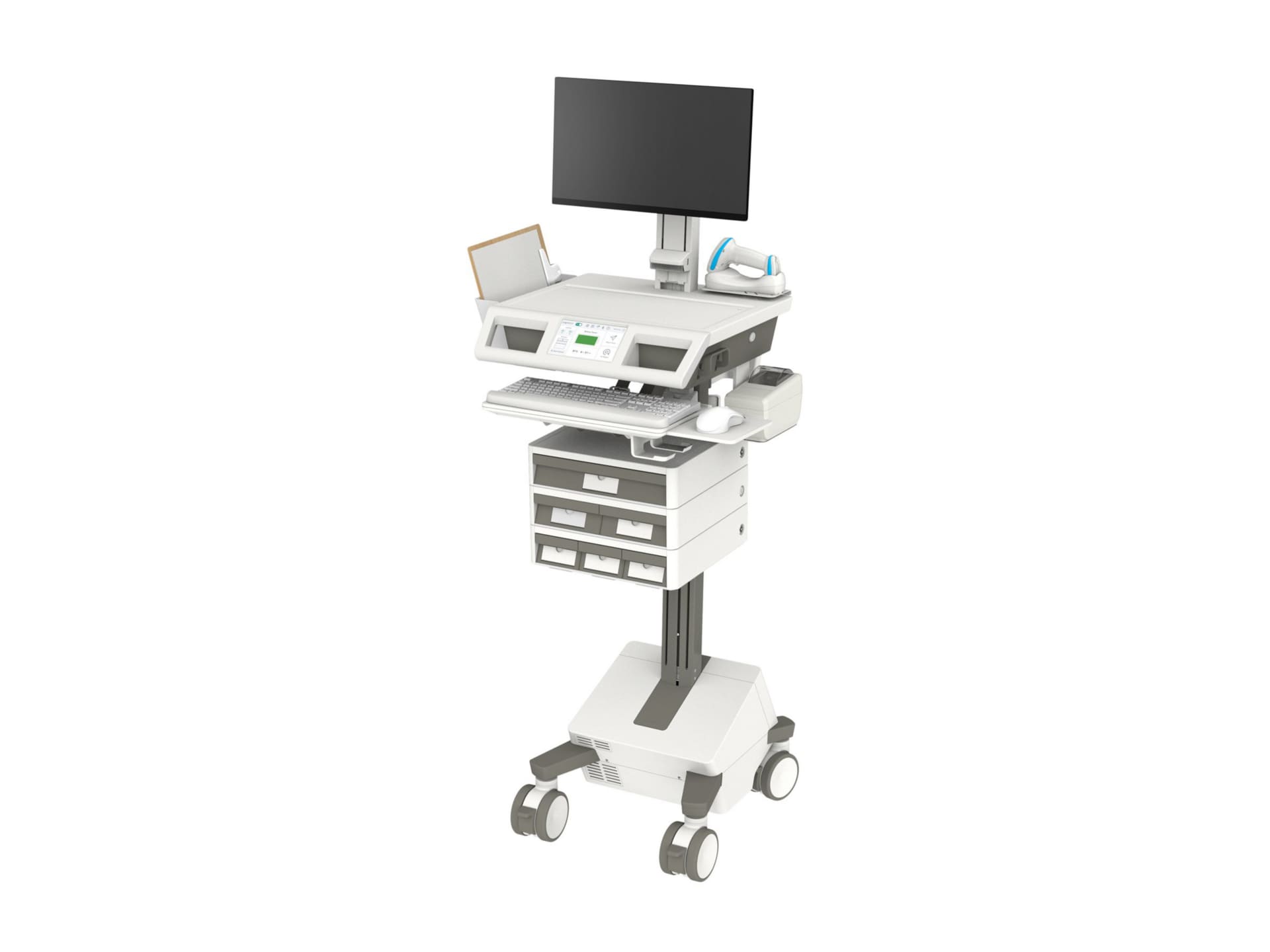 Ergotron Mosaic cart - for LCD display / keyboard / mouse - Tier 3 Std 1x2x3, US/CA/MX - TAA Compliant