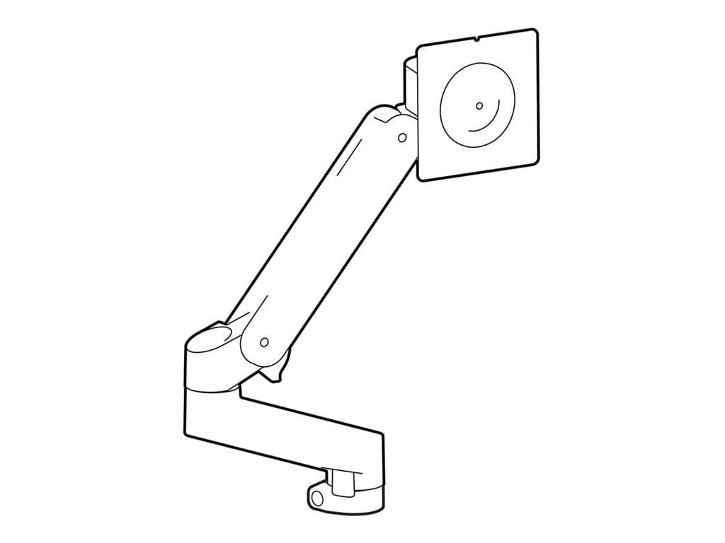 Ergotron LX Pro mounting kit - Constant Force Technology - for flat panel - expansion kit - white