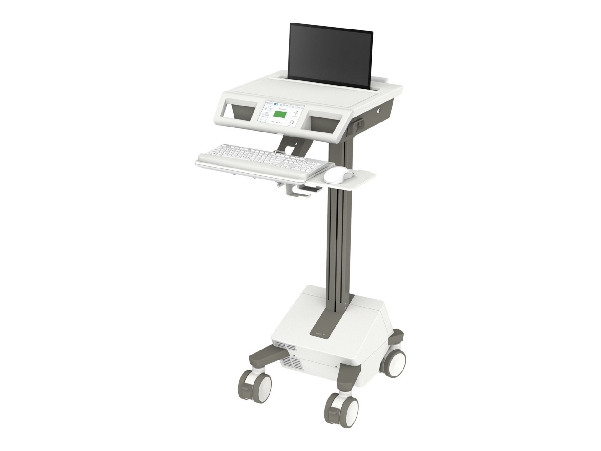Ergotron Mosaic cart - Electric Lift - for notebook / keyboard / mouse - AC power, US/CA/MX