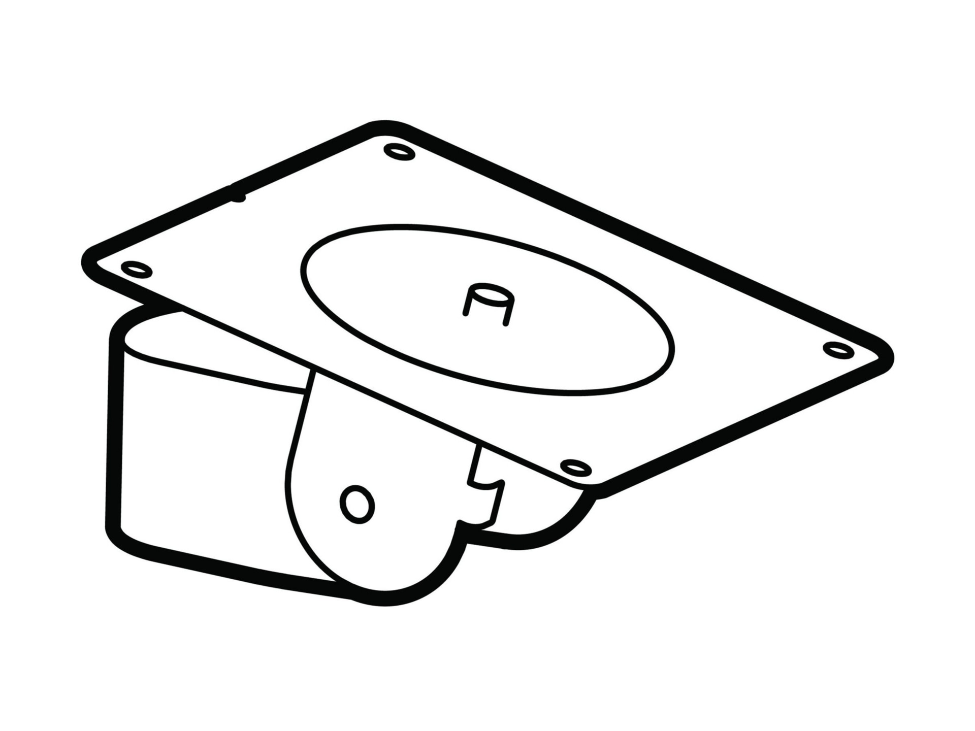 Ergotron LX Pro mounting kit - for flat panel - conversion kit - black