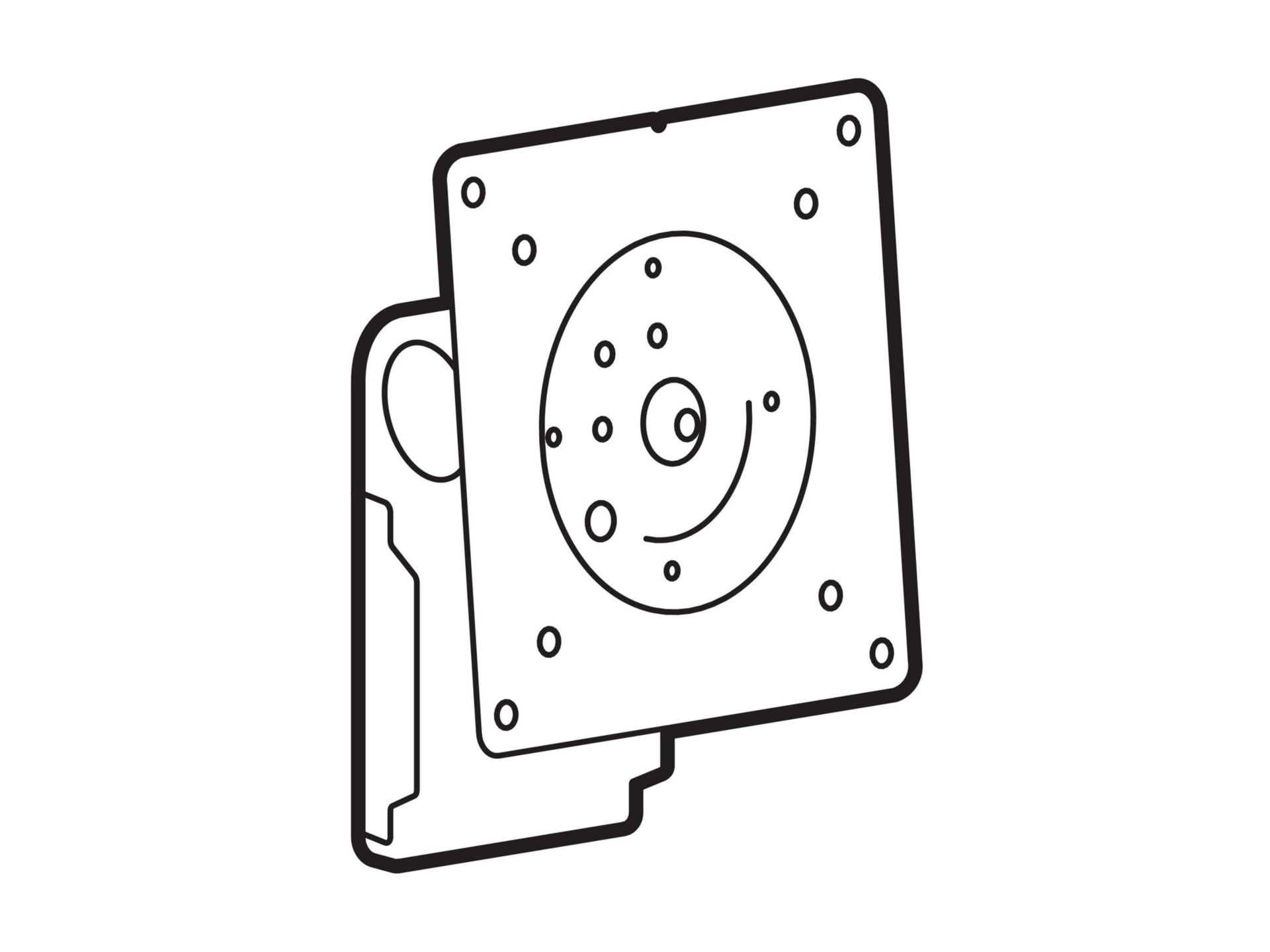 Ergotron LX Pro mounting component - for flat panel - dual direct - black
