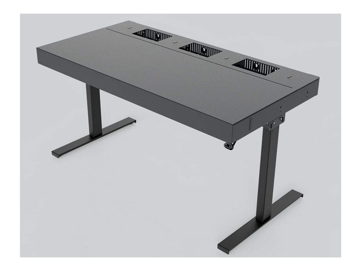 Heckler Lectern 6U - sit/standing desk - rectangular - black gray