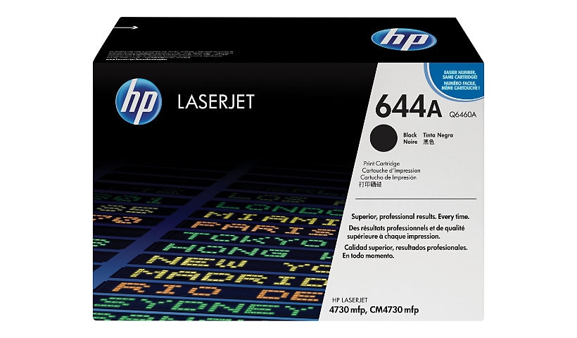 HP 644A (Q6460A) Black Original LaserJet Toner Cartridge