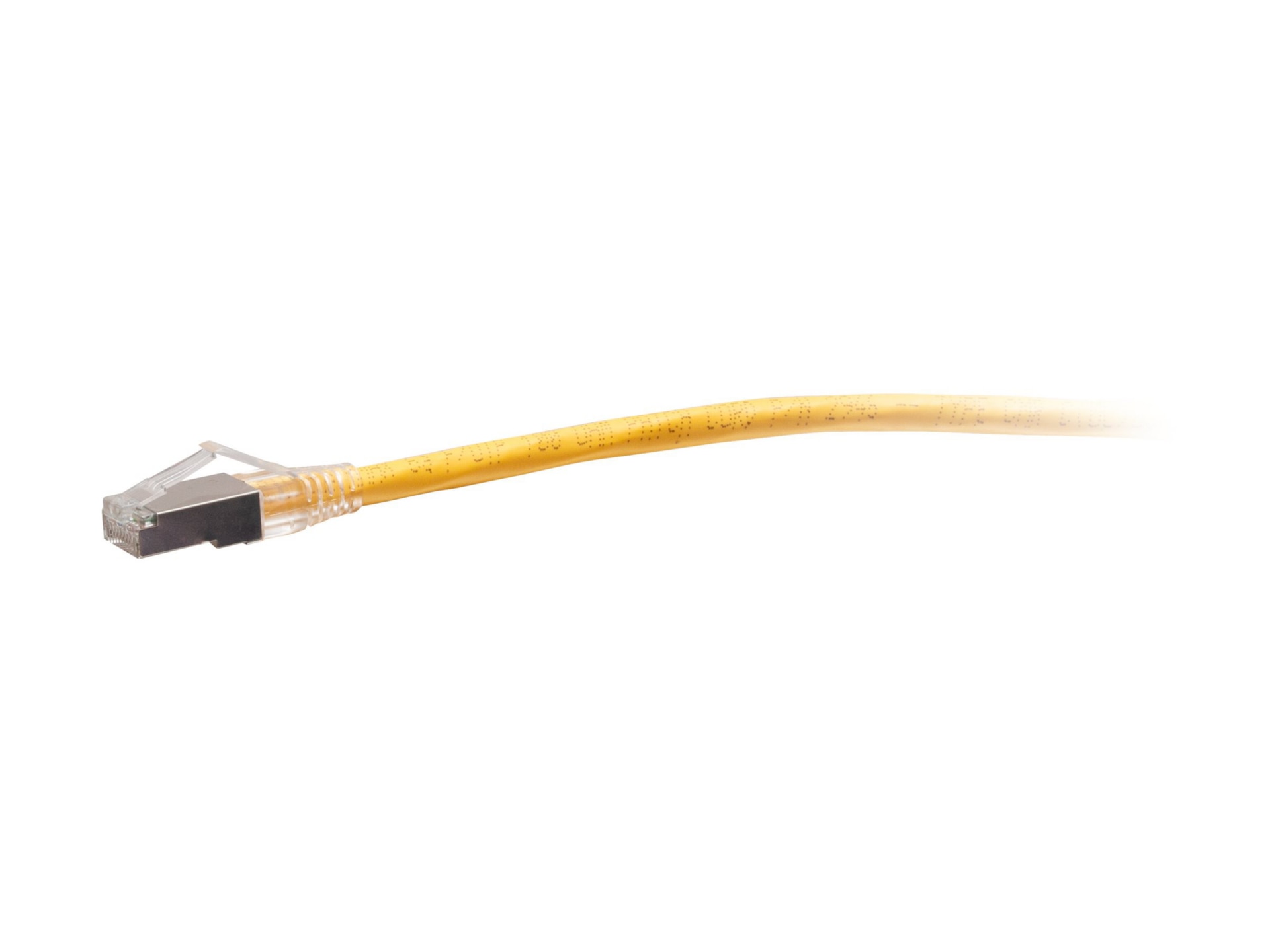 C2G 50ft Cat6a Snagless Shielded Ethernet Cable - TAA Compliant F-Series - Yellow - patch cable - TAA Compliant - 50 ft