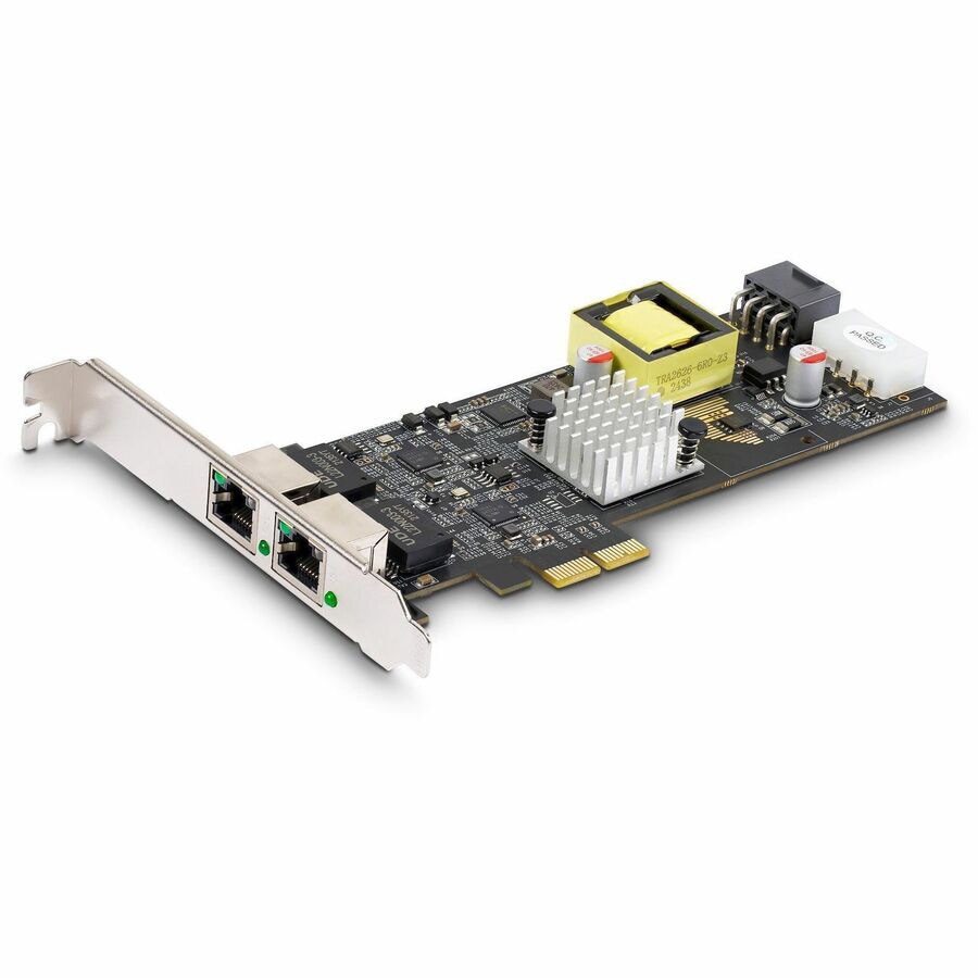 StarTech.com 2-Port 2.5Gbps PCI Express PoE Network Card, Intel I225-V, PCI