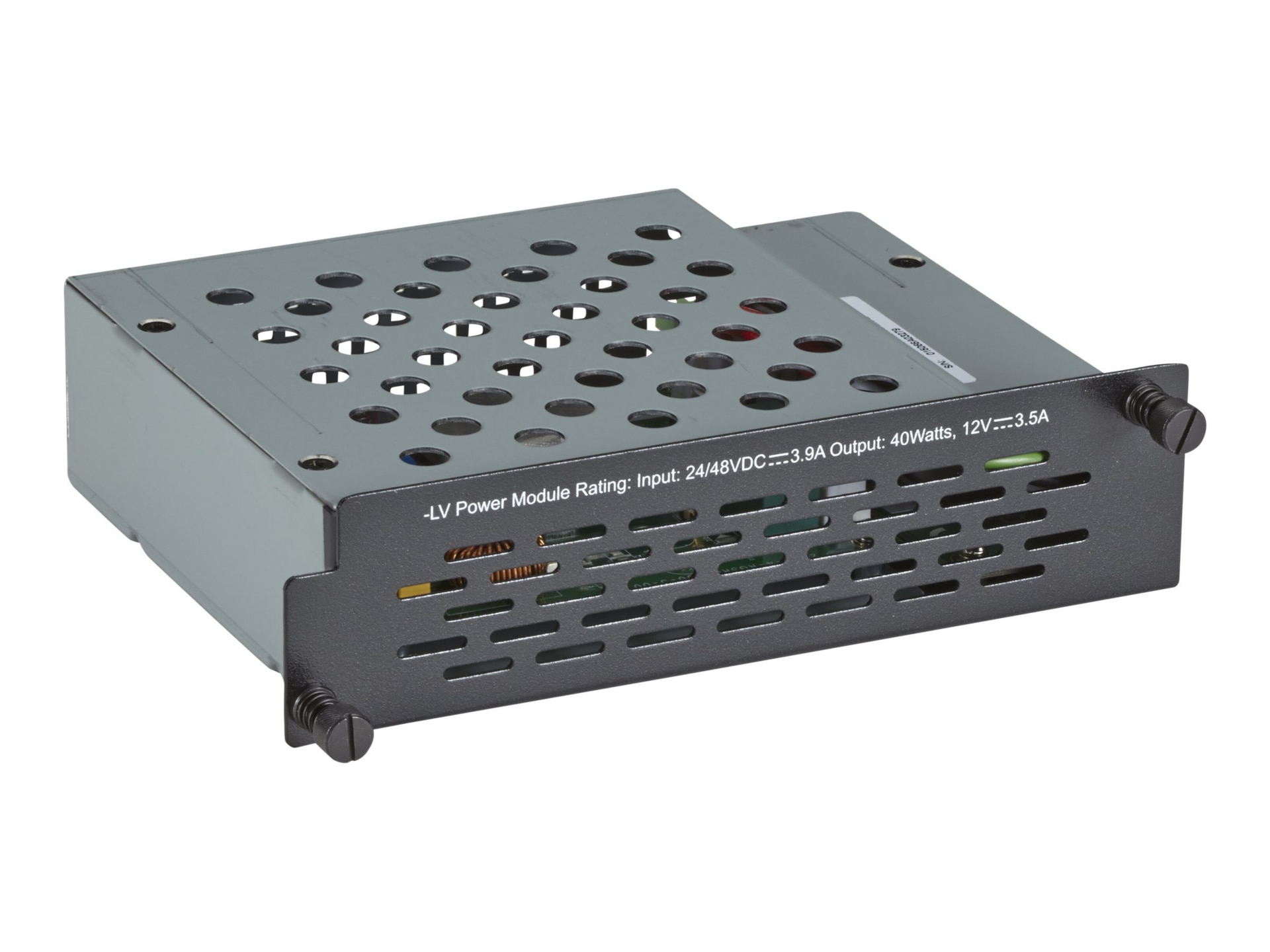 Black Box Industrial Managed Ethernet Switch Power Supply 4-Slot Low-Voltag