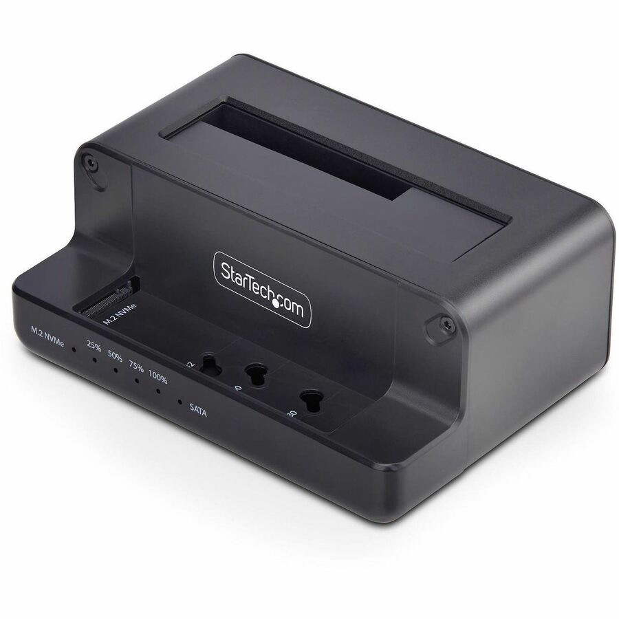 StarTech.com M.2 NVMe to 2.5/3.5" SATA Drive Duplicator, Dual Bay Standalon