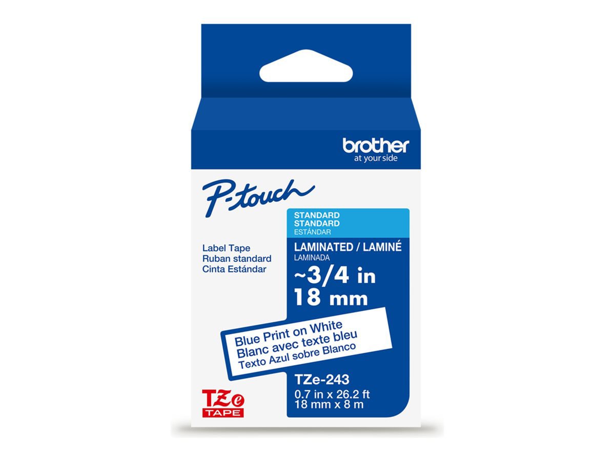 Brother TZe-243 - laminated tape - 1 cassette(s) -