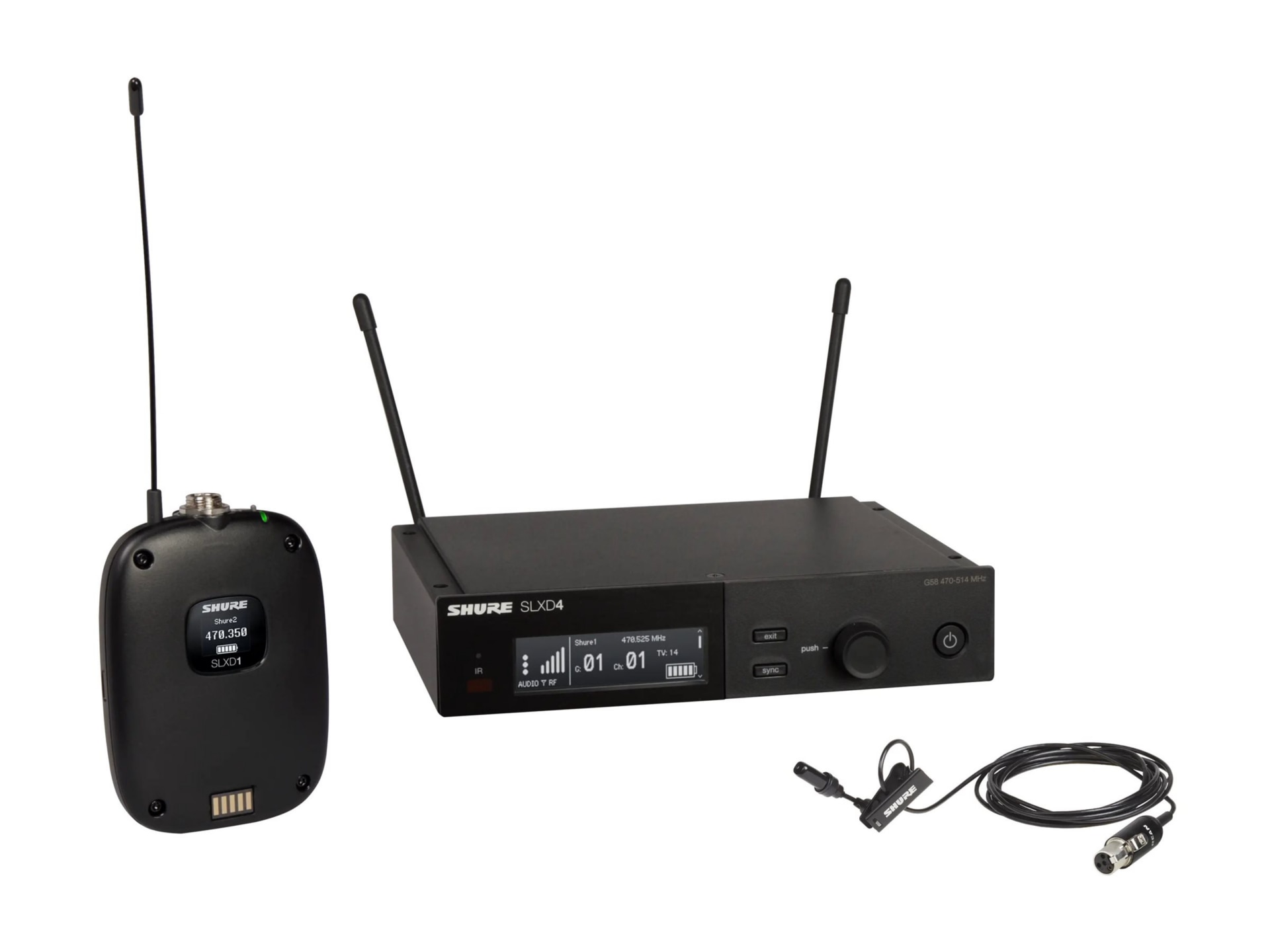 Shure SLX-D SLXD14/UL4B-J52 - wireless microphone system