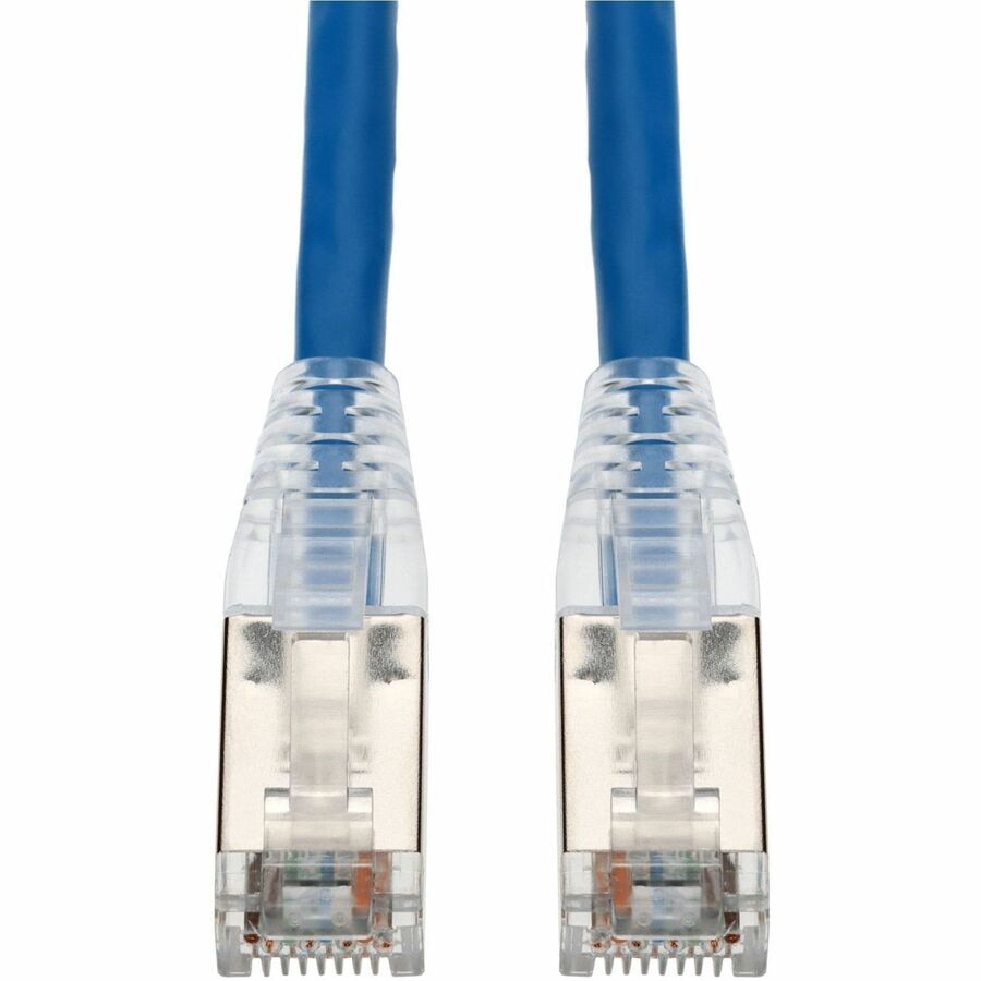 Proline 9ft Blue CAT 6A Shielded PVC Ethernet Cable Snagless Easy Clear Boot RJ-45 M/M