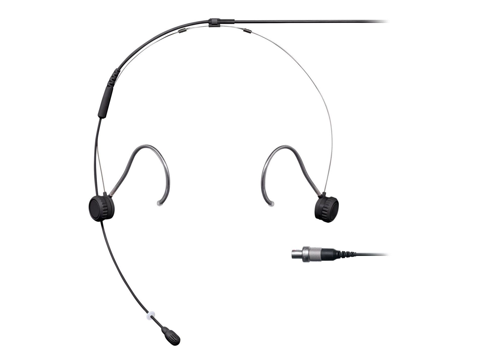 Shure TwinPlex TH53 Headset Microphone - LEMO3 Connector - Black