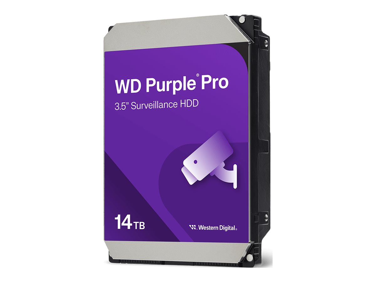 WD Purple Pro WD142PURP - hard drive - 14 TB - surveillance, smart video -