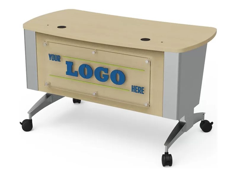 Spectrum Pivot Premier - sit/standing desk - rectangular with rounded sides