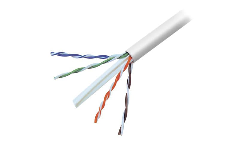 Belkin Cat6 1000ft White Solid Bulk Cable, PVC, 4PR, 23 AWG, 1000'