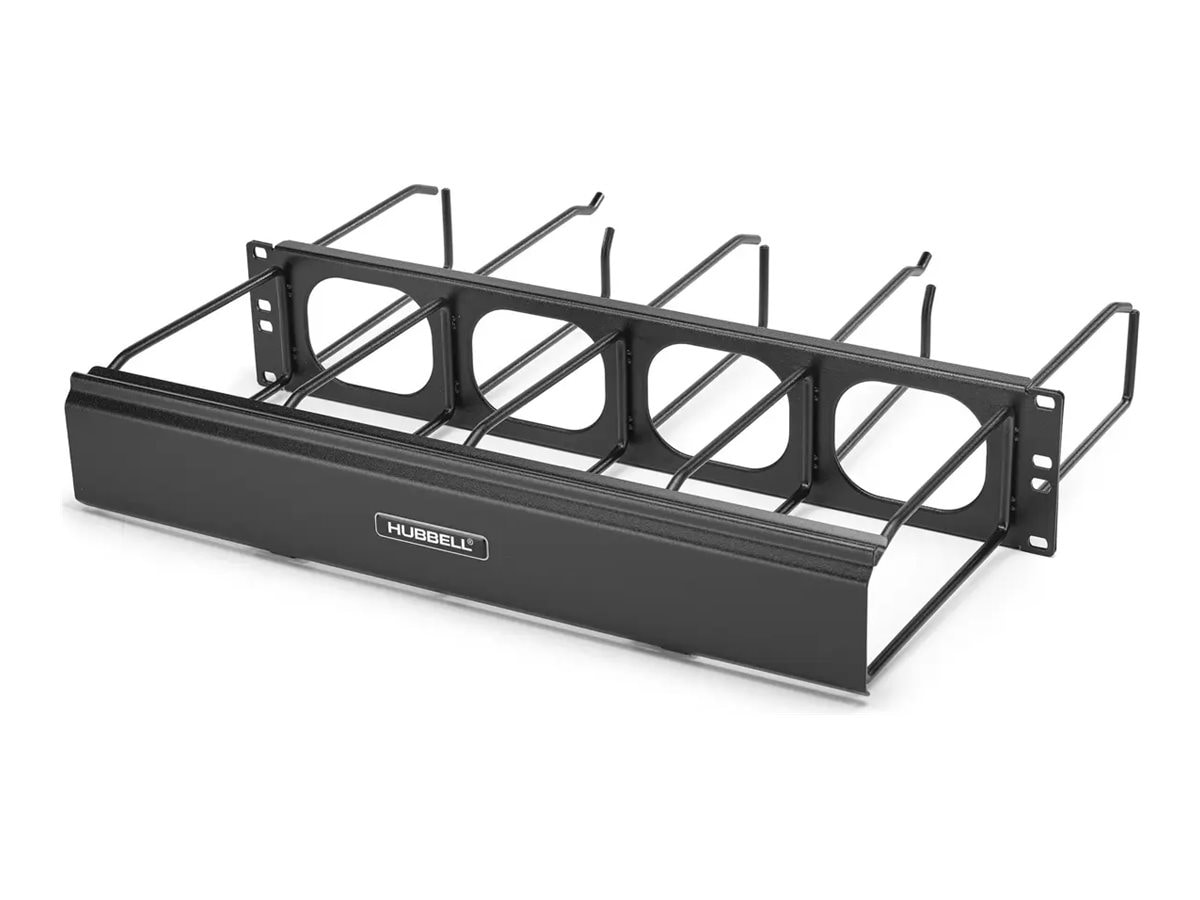 Hubbell M Series rack cable management panel (horizontal) -