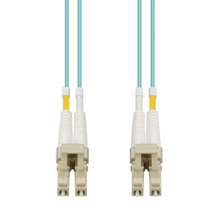 Proline 300m LC to LC Aqua OM4 Duplex OFNR Fiber Patch Cable - Thumbnail 2