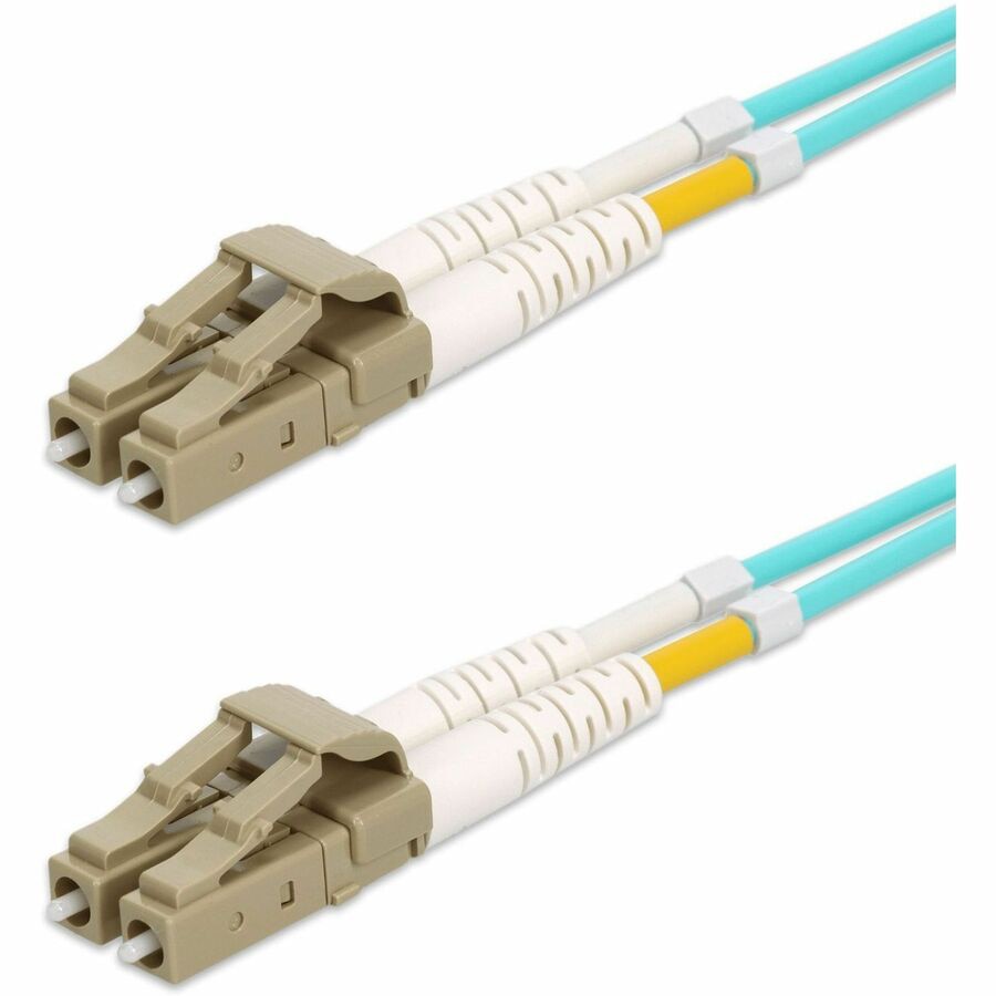Proline 300m LC to LC Aqua OM4 Duplex OFNR Fiber Patch Cable - Thumbnail 3