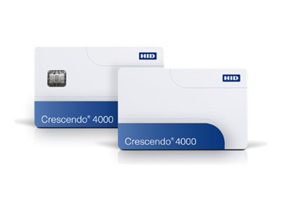 HID Crescendo 4000 - security smart card - dual interface, CUID no marking, Seos 8K no marking, PROX no marking (blank)