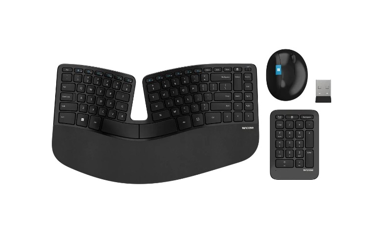 Incase Sculpt Ergonomic Desktop - keyboard, mouse and numeric pad