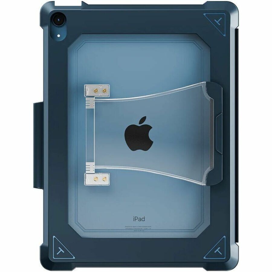 UZBL Rugged Keyboard/Cover Case for 10.9" to 11" Apple iPad (10th Generation), iPad (11th Generation) Tablet - Charcoal