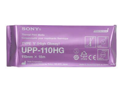 Sony UPP-110HG - thermal paper - high-glossy - 1 roll(s) -