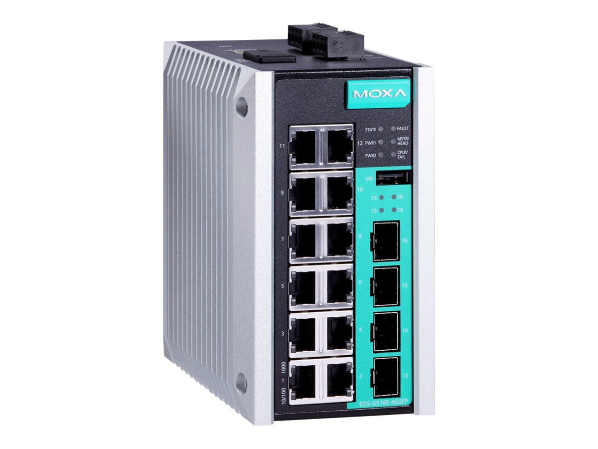 Moxa EDS-G516E-4GSFP-T - switch - 16 ports - managed
