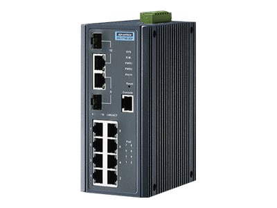 Advantech EKI-7710E-2C - switch - 10 ports - managed