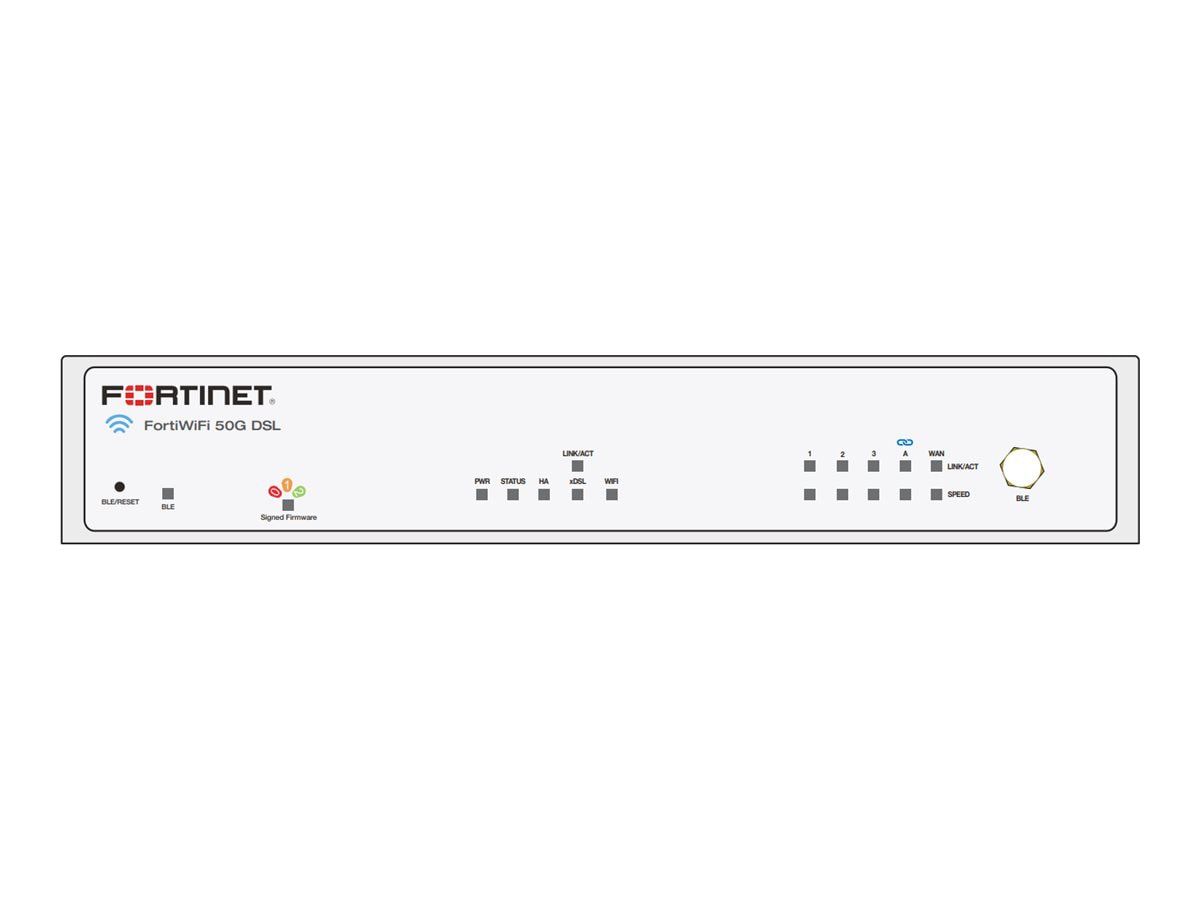 Fortinet FortiWiFi 50G-DSL - security appliance - Wi-Fi 6
