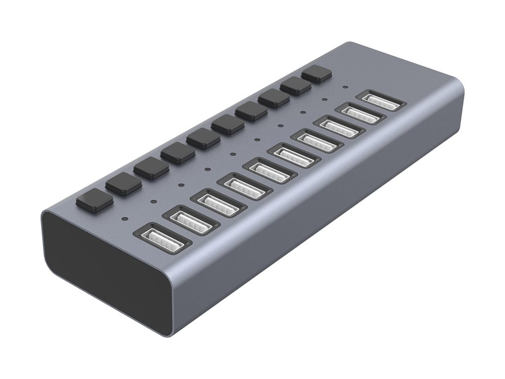 4XEM - hub - 10 ports