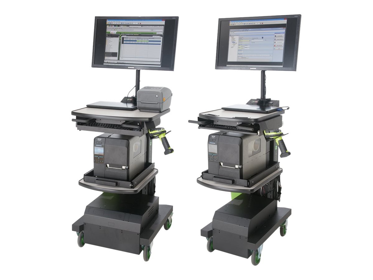Newcastle Systems NB Series NB430-S Mobile Powered Workstation cart - black