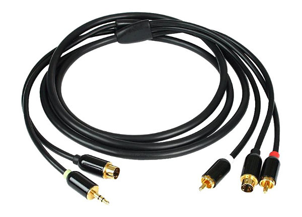 StarTech.com S-Video with 3.5 mm to RCA Stereo Audio Video Cable - video / audio cable - S-Video / audio - 3 m