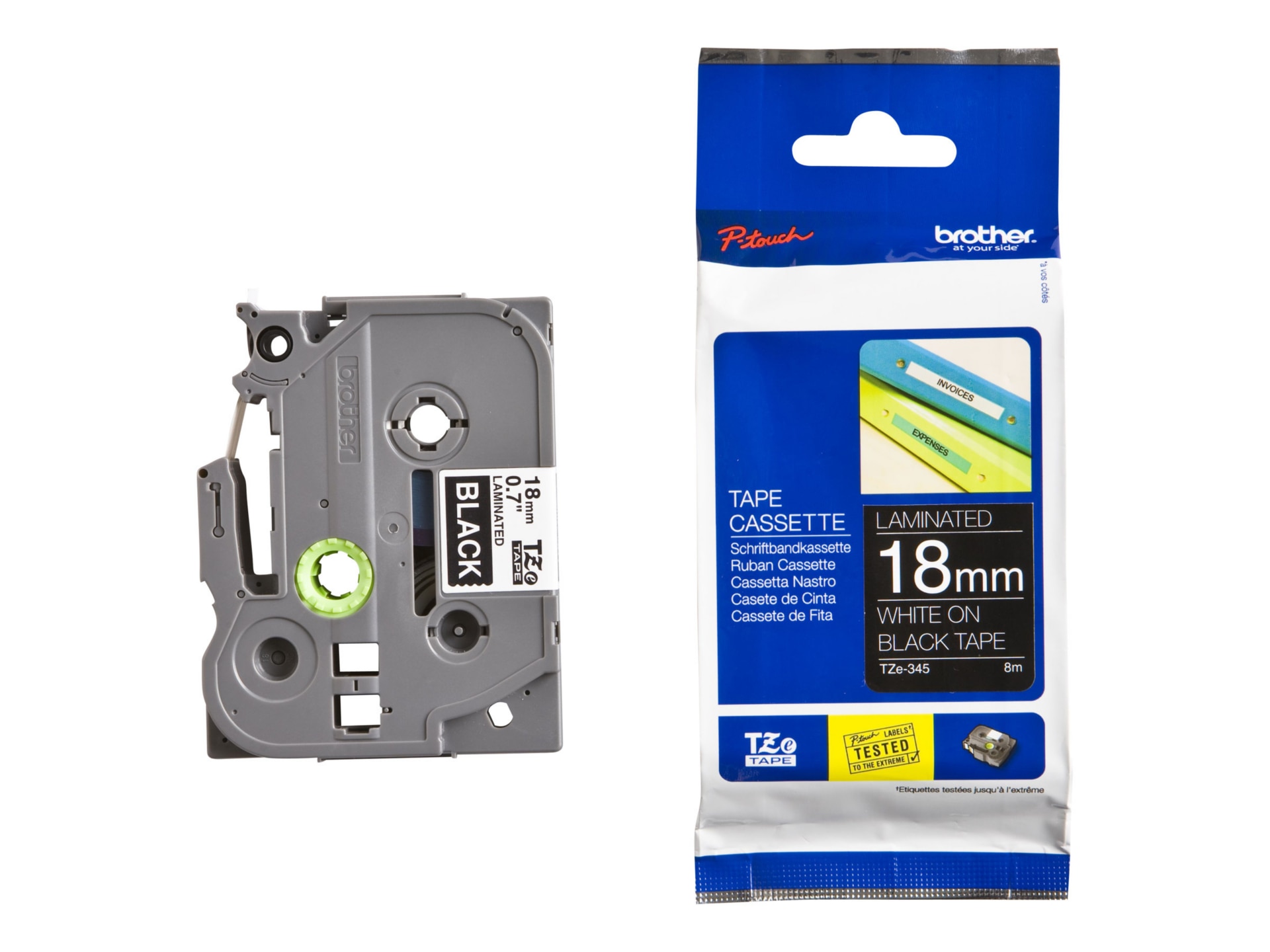 Brother TZe-345 - laminated tape - 1 cassette(s) -