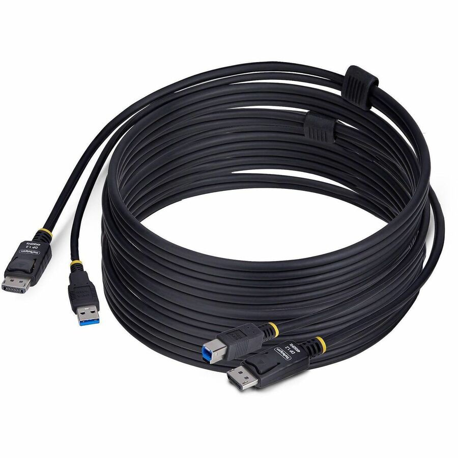 StarTech.com 10ft (3m) DisplayPort and USB 5Gbps KVM Cable, 4K 60Hz, DP and