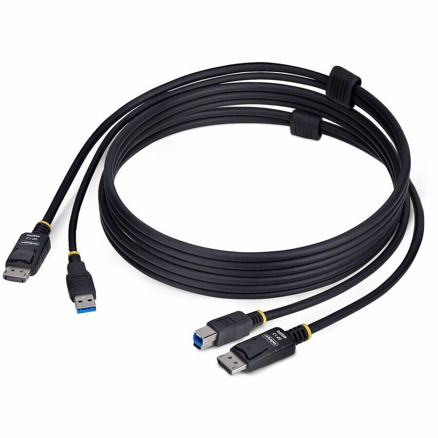 StarTech.com 6ft (1.8m) DisplayPort and USB 5Gbps KVM Cable, 4K 60Hz, DP an