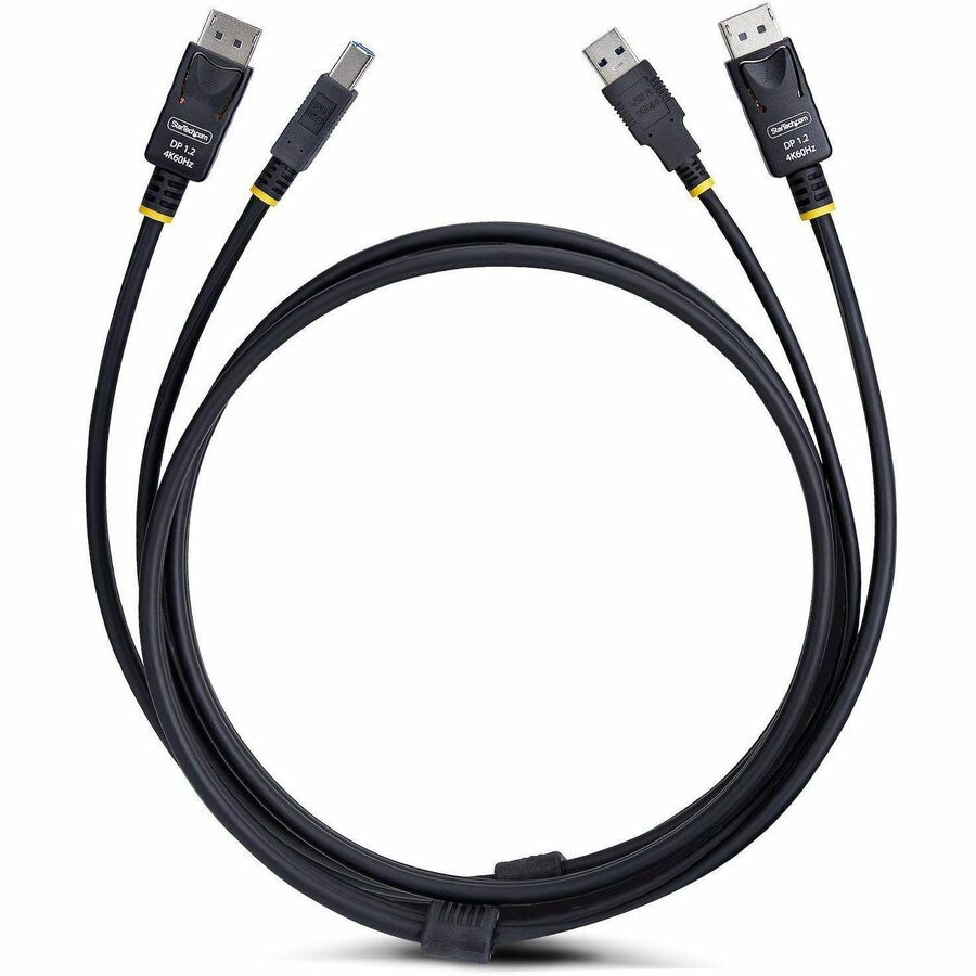 Thumbnail 6 of 6 for StarTech.com 6ft (1.8m) DisplayPort and USB 5Gbps KVM Cable, 4K 60Hz Universally Compatible Combo Cable for KVM Switches