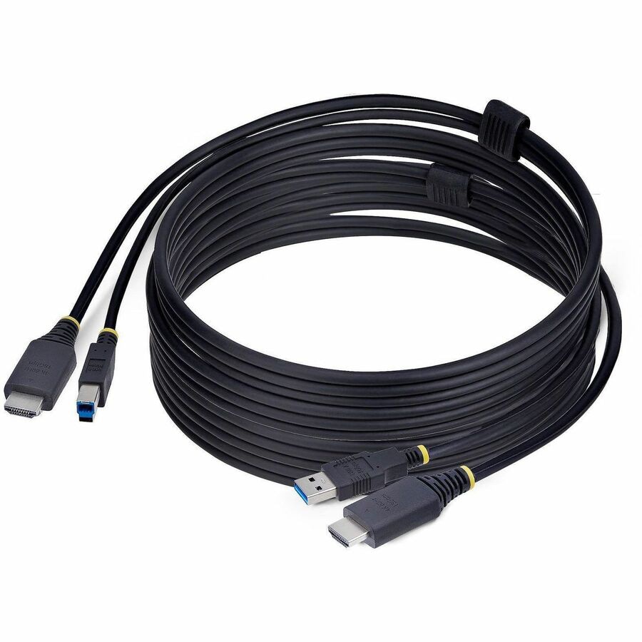 StarTech.com 10ft (3m) HDMI and USB 5Gbps KVM Cable, 4K 60Hz, HDMI 2.0 and