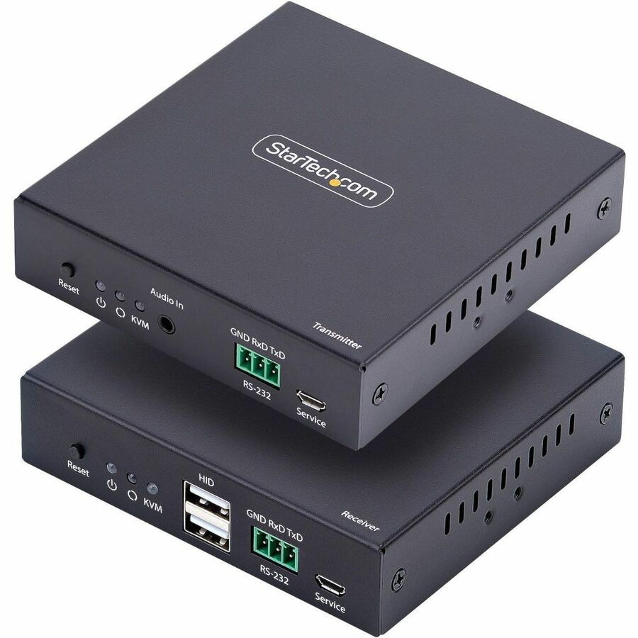 StarTech.com HDMI KVM Extender Over IP Network, 4K 60Hz, Driverless, HDMI/USB Over Ethernet, AVoIP, Tx/Rx Kit