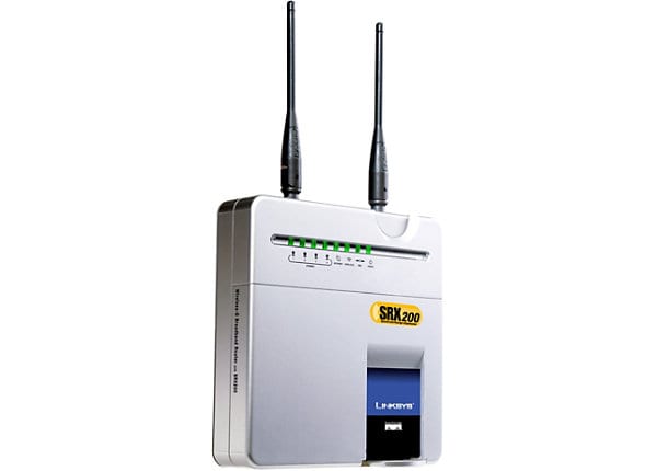 Linksys Wireless-G Broadband Router with SRX200						
