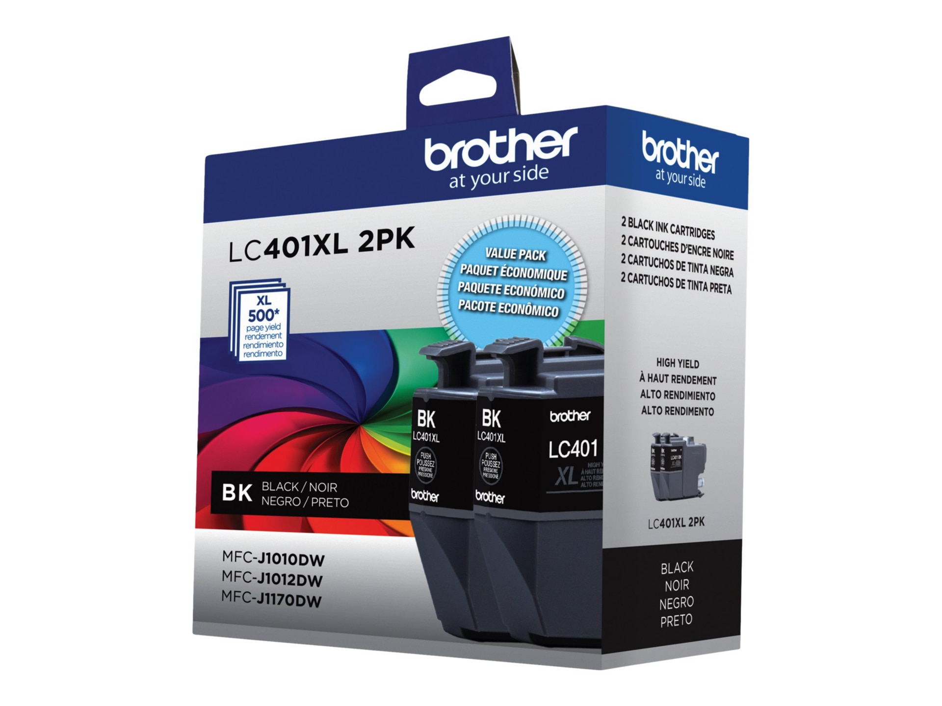 Brother LC401XL 2PK - 2-pack - High Yield - black - original - ink cartridg