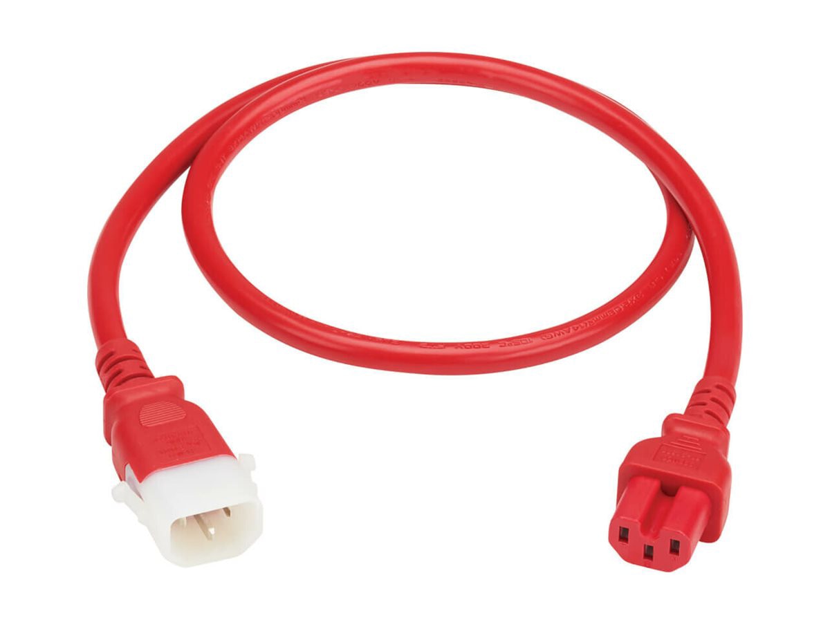 Eaton Tripp Lite series PDU Power Cord C15 to P-Lock C14 Heavy-Duty 15A 250