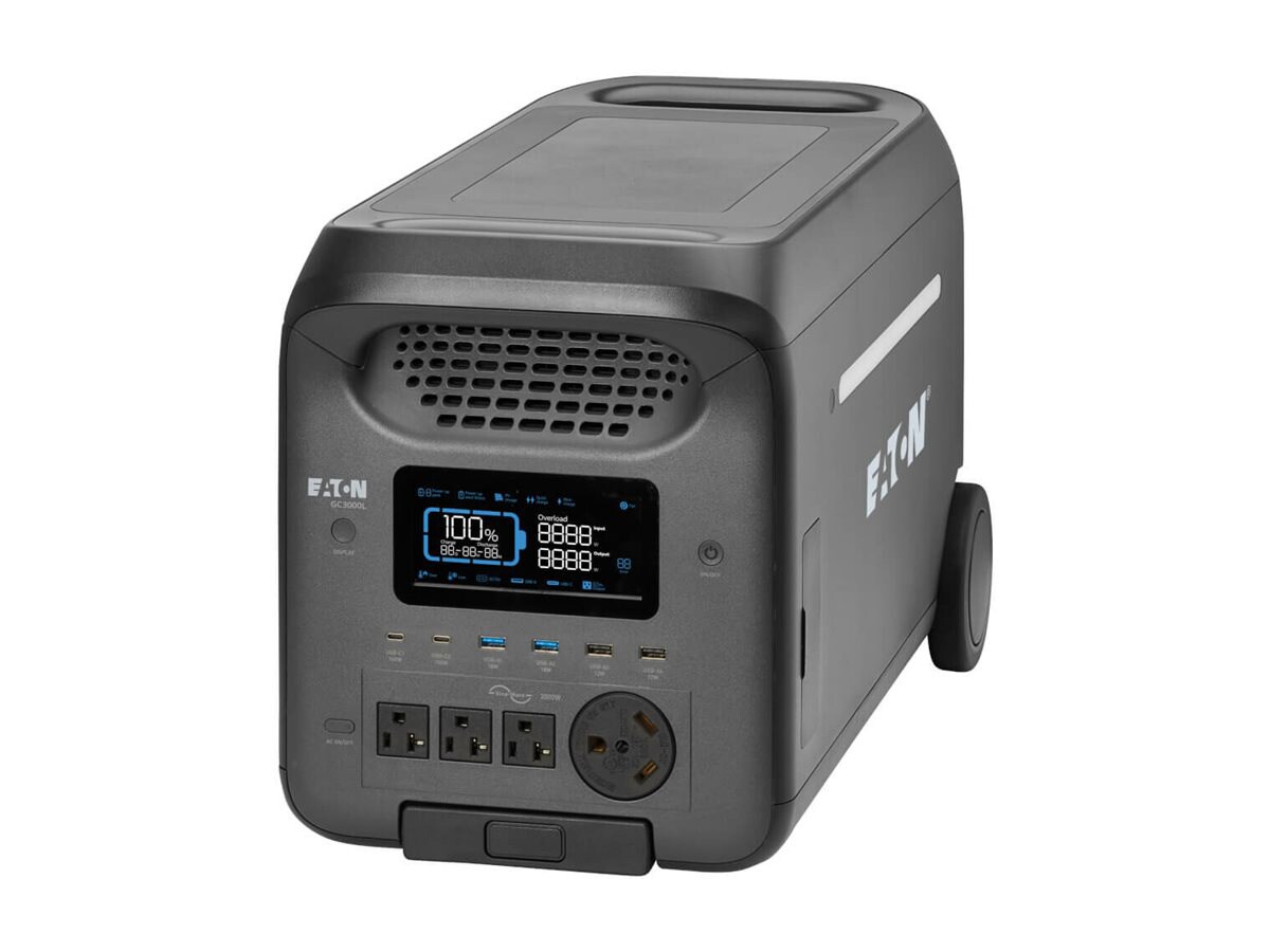 Eaton - portable power station - 3000 Watt - Li-Ion - 50 Ah - 2560 Wh