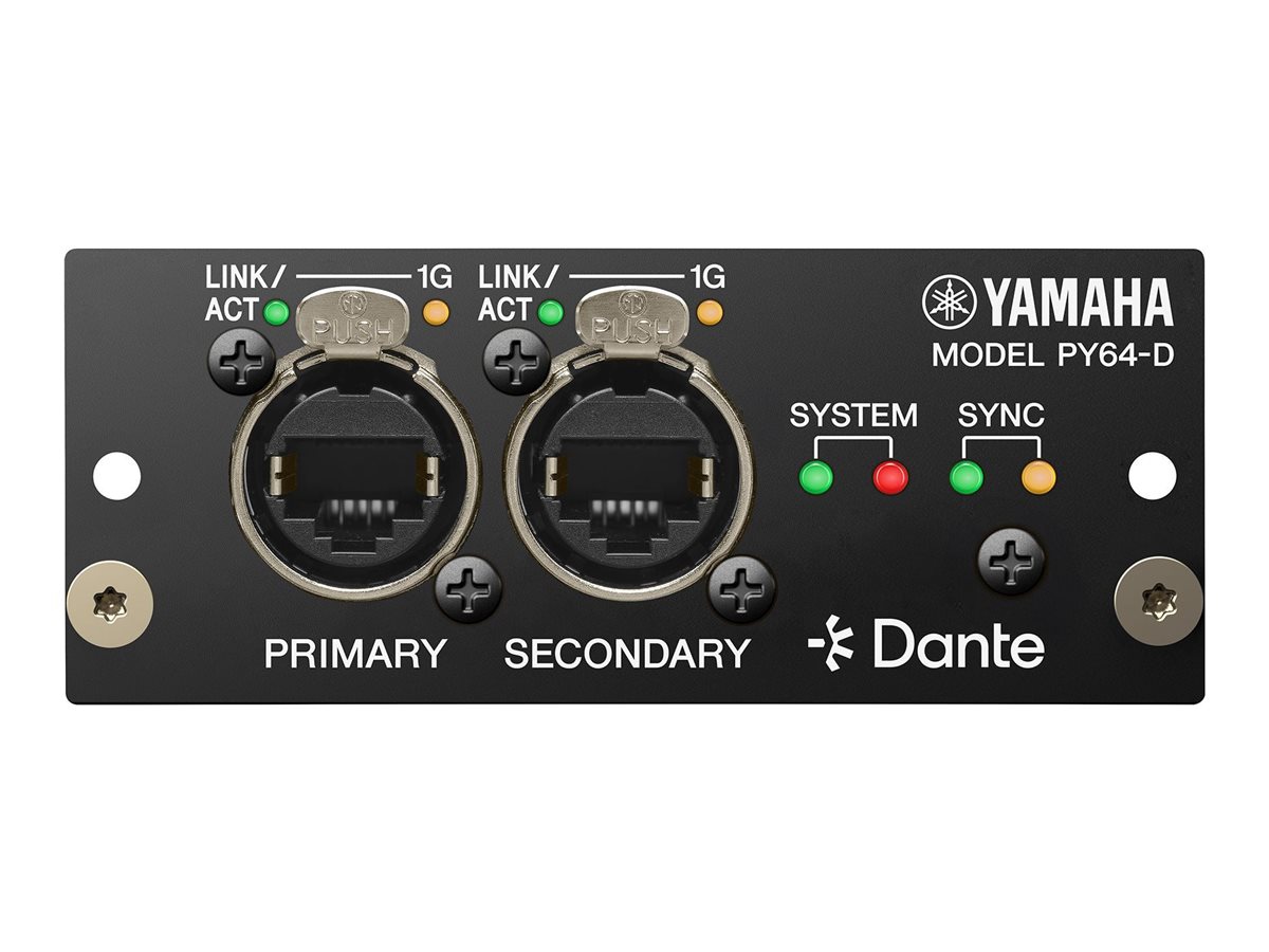 Yamaha PY64-D Dante audio input/output card