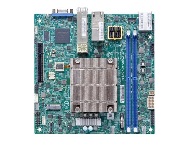 SUPERMICRO X12SDV-4C-SPT4F - motherboard - mini ITX - Intel Xeon D-1718T -