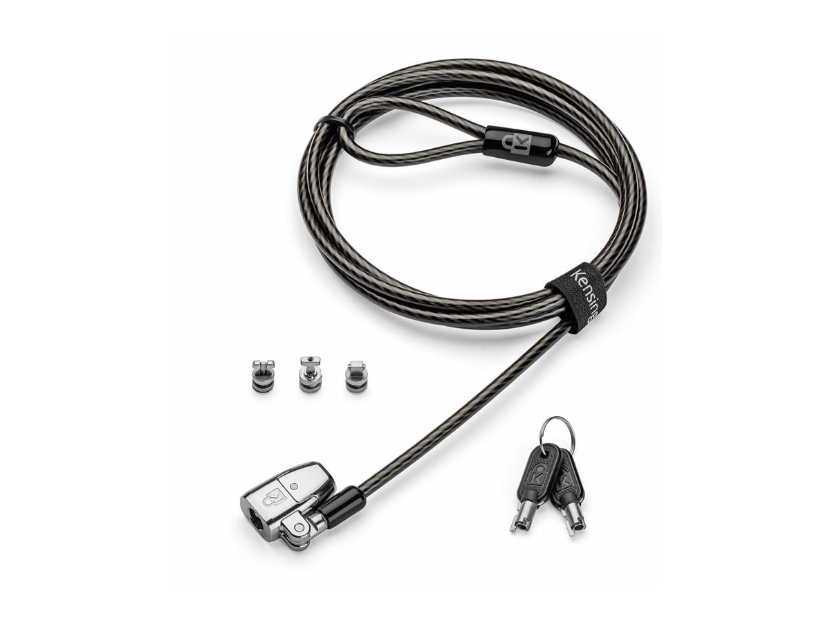 Kensington ClickSafe 2.0 Universal Keyed Laptop Lock - security cable lock - custom keyed