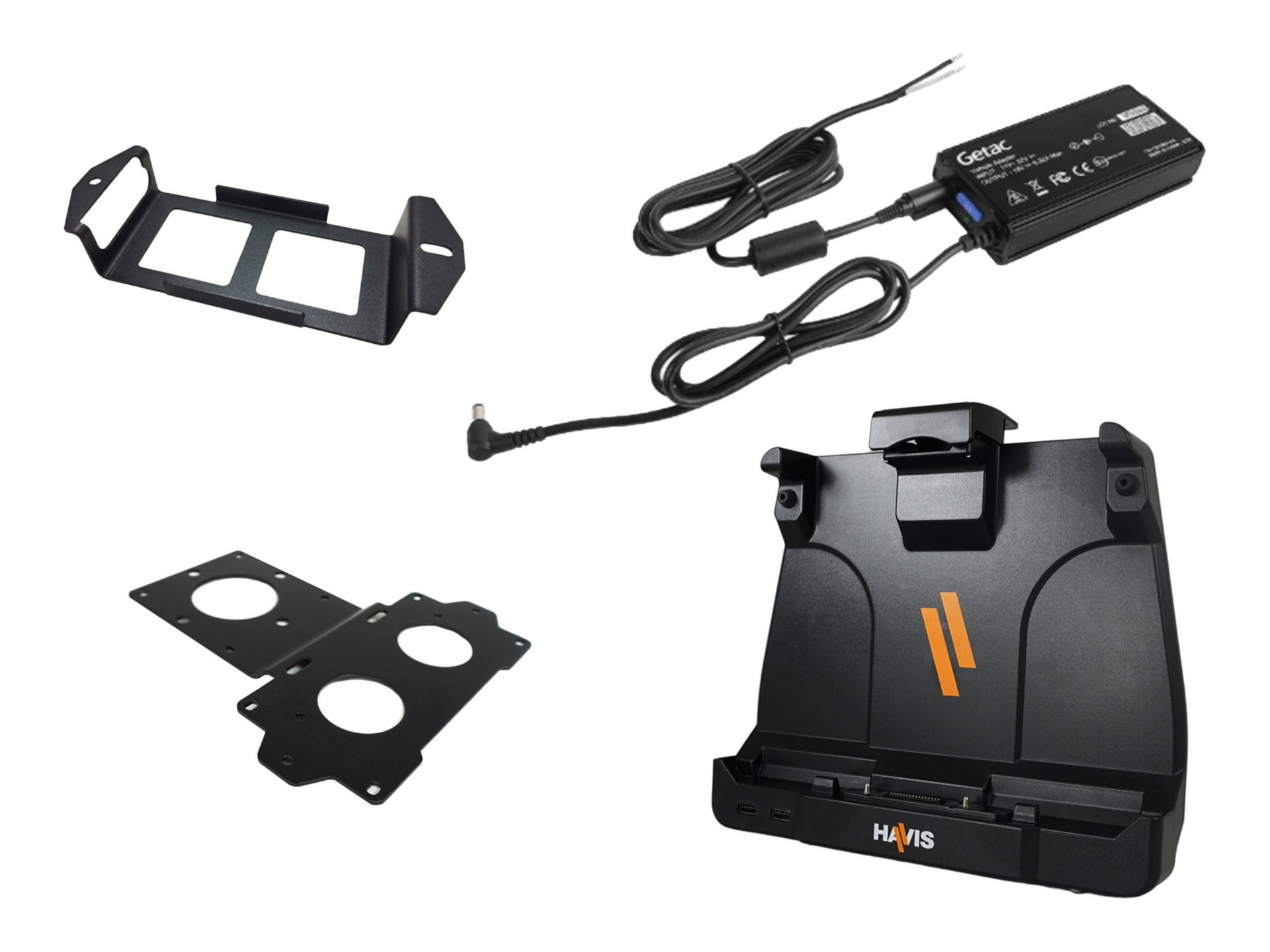 Havis Docking Station Package for Getac UX10 Tablet – Includes External Power Supply, Bare Wire Kit & Mounting Brackets